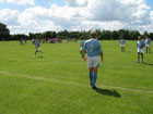 Some players warming up at Slough