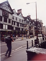 Some buildings in central London, which survived to the "Big fire"